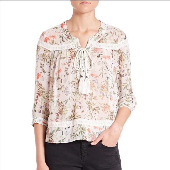 The Kooples Tops - The Kooples Botonic Print Floral Shirt